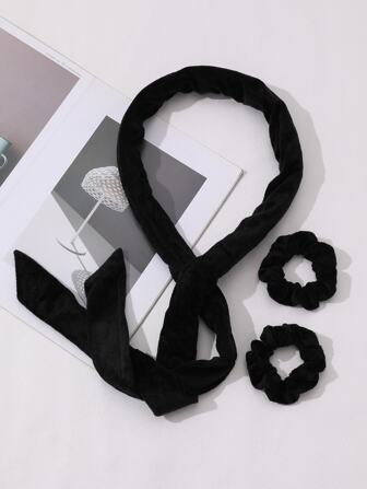 1 세트 여성용 무열 & 스펀지 헤어 컬러, 느긋한 사람들을 위한 헤어 스타일링 도구 헤어 액세서리