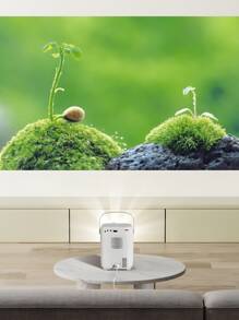 Proyector Android 4K, Smart TV Portátil Ultra HD Mini de Hasta 150 Pulgadas: Accede a la Mejor Calidad de Imagen con Resolución Ultra Alta Definición, Funcionalidad Inteligente Android Integrada para Navegar, Transmitir y Disfrutar de Contenidos Variados, Ideal para Experiencias Cinematográficas y Presentaciones Profesionales en Cualquier Entorno - Blanco - Ver 2