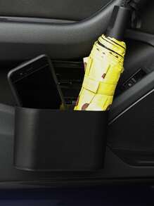 车载垃圾桶，车门安装多功能大容量储物桶，汽车内饰配件，用于存放雨伞 - 黑色 - 查看 4