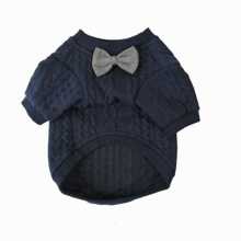 1 件新款秋冬寵物運動衫,時尚領結比格犬和哈巴狗衣服,狗婚禮服裝,領結針織毛衣,貓和狗襯衫 - 藍色 - 查看 8