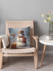 1pc Christmas Series Digital Printed Pillowcase - Multi-color - View 5