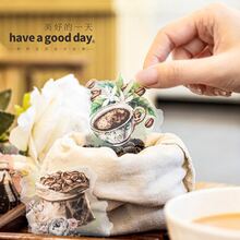 have a good day 1 Gói 30 Nhãn Dán Chống Thấm Nước Chủ Đề Cà Phê & Hoa Cho Thú Cưng Dành Cho Nghệ Thuật Làm Album Ảnh Thẩm Mỹ, Chế Tạo Phụ Kiện Điện Thoại, Vật Liệu Tự Làm, Lịch, Cung Cấp Văn Phòng Phẩm Tạp Chí - Màu tím - Xem 4