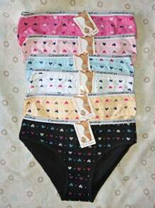 5 bikini Algodón pantaleta cómodos estampados modernos - Multicolor - Ver 6