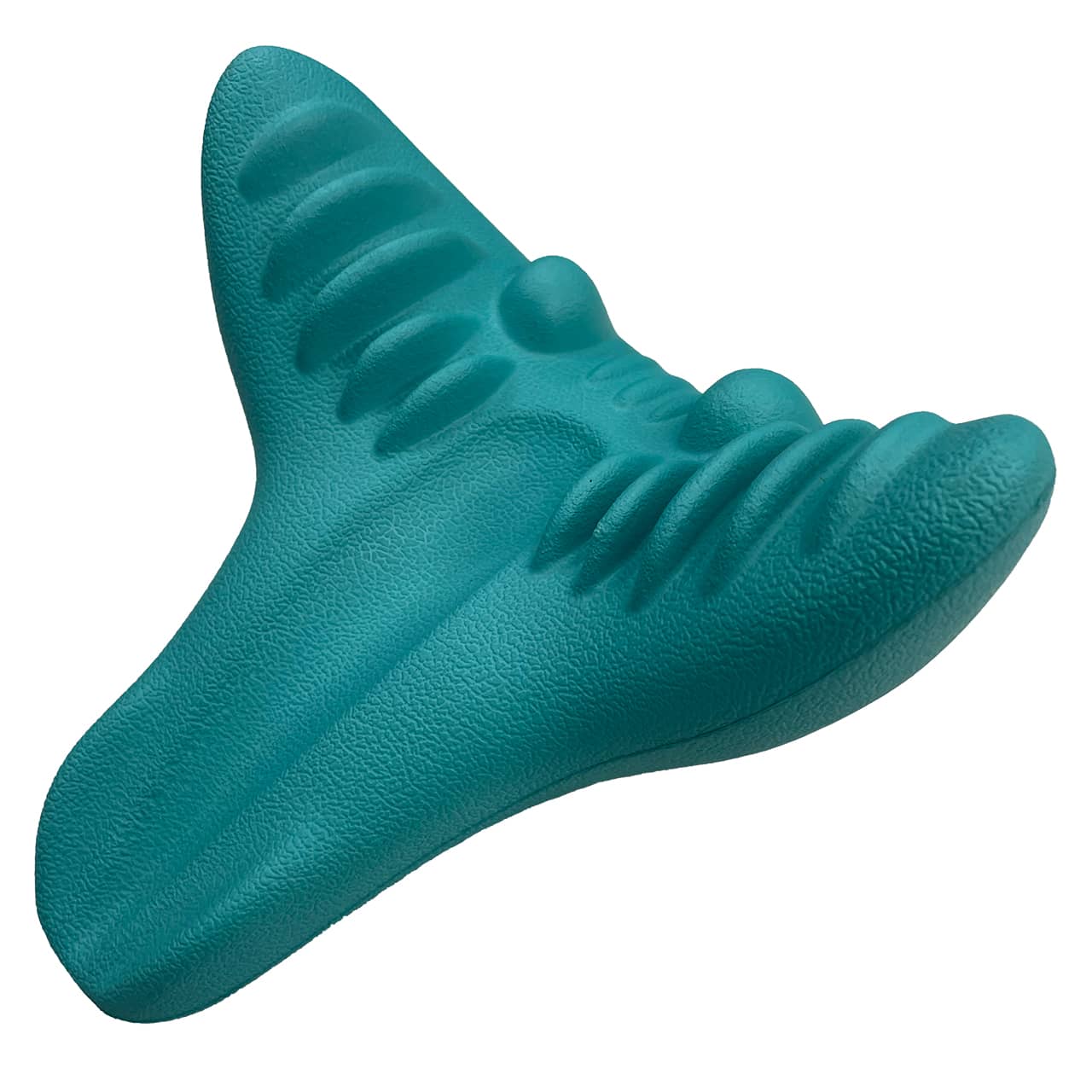 1入組 Eva 材料瑜伽頸椎按摩工具，頸部擔架，聚氨酯頸部按摩器，緩解頸部疲勞，緩解頸部疼痛 - 藍色 - 查看 1