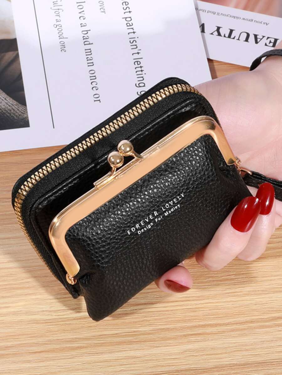 字母印花 多槽卡包 钱包 轻便 时尚 现代 商务 便携 信用卡 身份证 现金 商务休闲 教师节 教师礼物 周年纪念礼物 生日礼物 女性礼物 白领礼物 大学生礼物 教师礼物 女士礼物 钱包 钱夹 小钱包 - 黑色 - 查看 1