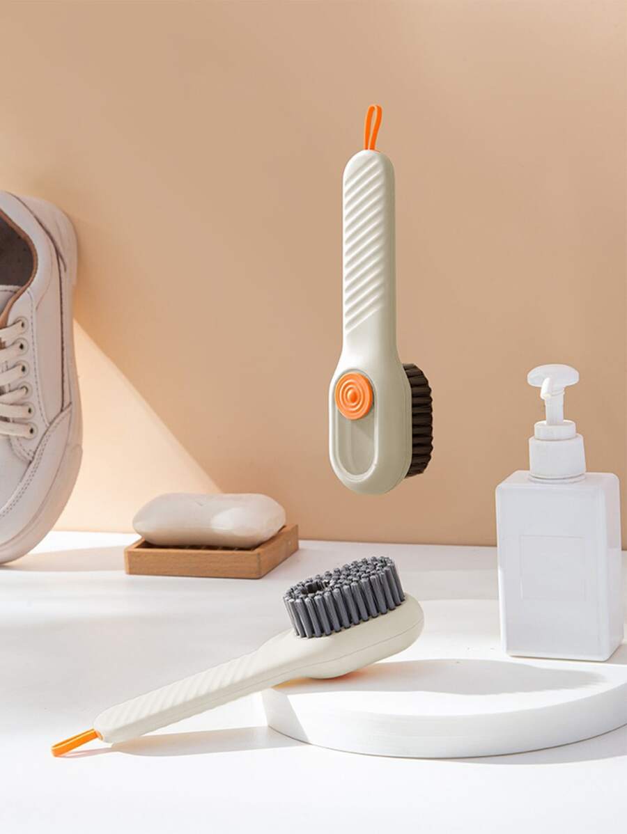 帶塗抹器的鞋刷 - 白色 - 1 件 - 白色 - 查看 1