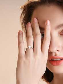 Nhẫn đơn đẹp - Bạc - Xem 3