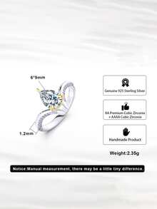 Nhẫn đơn đẹp - Bạc - Xem 5