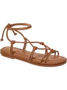 GiGiL Women Flat Sandals - Camel - View 2
