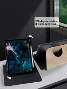 Tablet Case Compatible With Ipad With Stand, Pencil Holder, Auto Sleep/wake & Air Vent Function - Multicolor - View 2