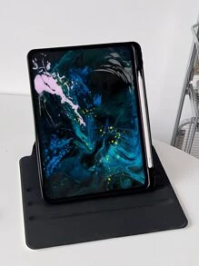 Tablet Case Compatible With Ipad With Stand, Pencil Holder, Auto Sleep/wake & Air Vent Function - Multicolor - View 3