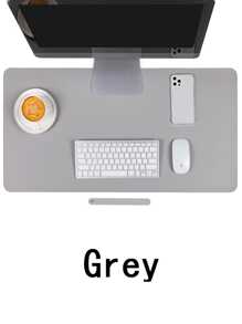 1pc Gray 80*40cm Anti-slip Waterproof Gaming Mouse Pad & Desk Mat & Writing Pad - Xám - Xem 1