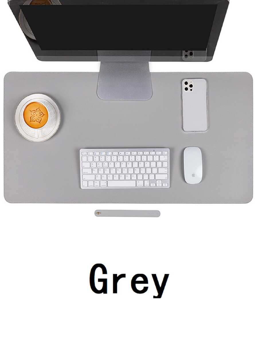 1pc Gray 80*40cm Anti-slip Waterproof Gaming Mouse Pad & Desk Mat & Writing Pad - Xám - Xem 1