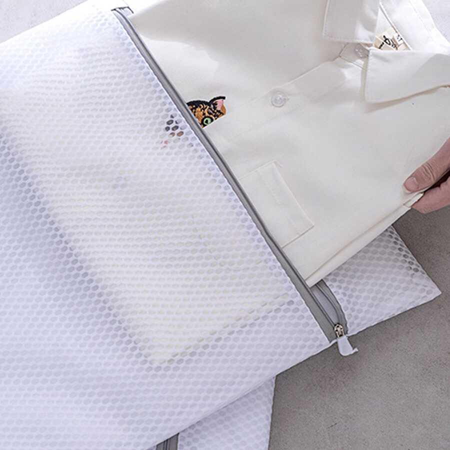 1 件網狀洗衣袋,蜂窩狀設計,防止在洗衣機中洗滌內衣變形 - 白色 - 查看 1