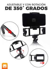 Soporte Multi Clip 360° Para Celular - Negro - Ver 2
