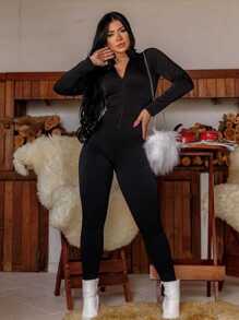 Women Jumpsuits - 黑色 - 查看 1