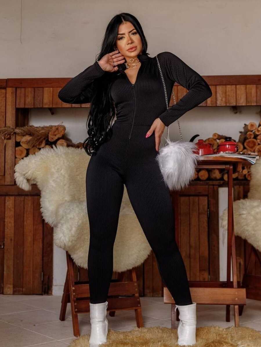 Women Jumpsuits - 黑色 - 查看 1