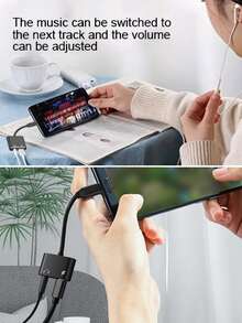 USB c to 3.5mm audio Headphone adapter type c to 3.5mm adapter and Charger Adapter,2-in-1 USB C Charging Port to Aux Audio Jack and Fast Charging Dongle Cable Cord  allows you to connect Type-C enabled phone,  to your 3.5mm audio headphone, speakers or microphones. compatible  with Sam sung Galaxy S23 S22 Ultra/S22+/S21 Ultra/S21+/S20 FE/S20 Plus/S20 Ultra/Note20 Ultra/20+/10/10+/Z Flip /Z Fold/A60/80/8S/Tab S8/S7/S6/S5, Xperia 1/5/XZ3, PIXEL 2/3/4/5/6/6pro/2XL/3XL/4XL, Google PiXEL2/3/4/5/6/6pro PiXEL 2XL/3XL/4XL, One Plus 7/7t/7 PRO/8/8 Pro/8T/9/9 Pro, ipad pro, MacBook Pro/air and switch, Xiaomi Redmi Huawei oppo vivo Smart Phone etc - Black - View 10