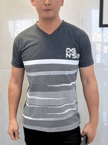 Men T-Shirts - Màu xám đen - Xem 1