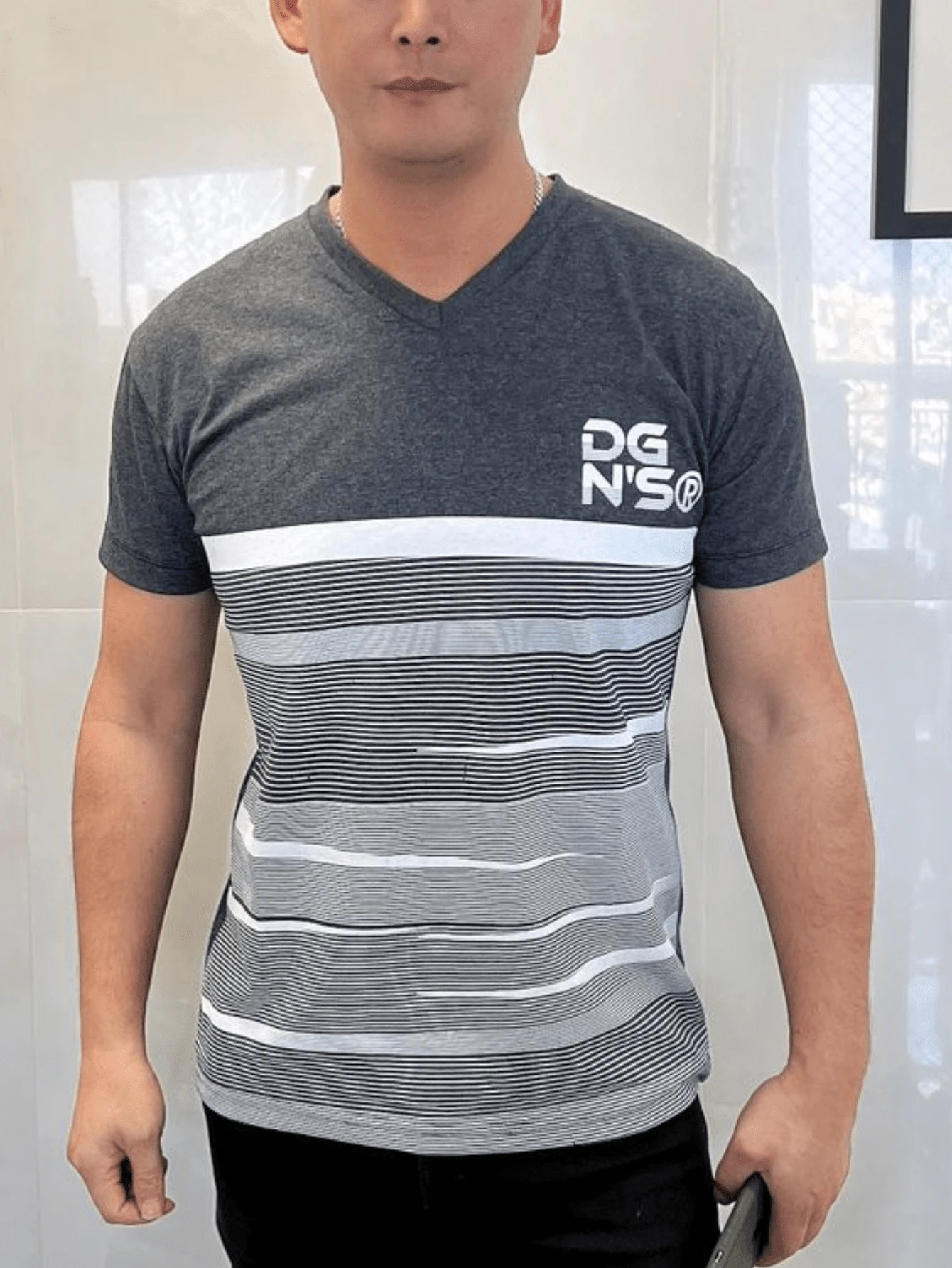 Men T-Shirts - Màu xám đen - Xem 1