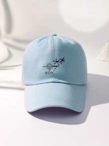 1 Pieza Gorra De Béisbol Con Diseño De Paisaje De Atardecer En Estilo Y2k Unisex, Sombrero De Sol Para Deportes Al Aire Libre, Sombreador Y Uso Diario En El Camino - Celeste - Ver 1