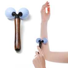 lyanxinlei Y-Shaped 360° Body Massage Roller, Manual Skin Massage Tool - Blue - View 3