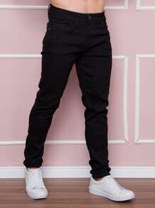Men Jeans - Black - View 2
