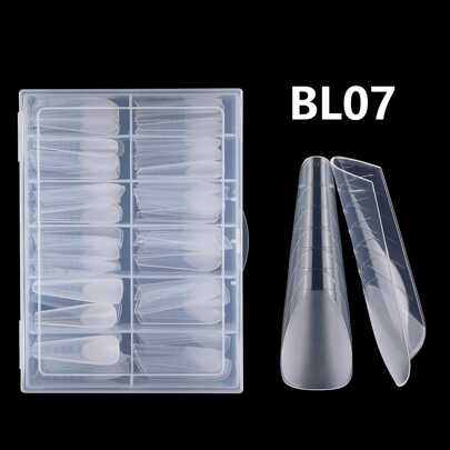 120Pcs Fake Nail Quick Extension Tips Reusable Polygel Nails Form With Scale Uv Gel Polish Mold Sculpted Full Cover Press On Nails For Women And Girls Manicure Supplies Tools Bl07,Nail Supplies,Nail Tools,Nail Art Tools,Back To School,Nails,Nail Tools For Press On Nails