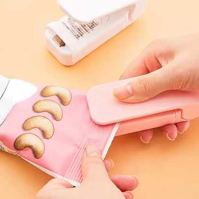 1入組便攜手動食品封口機適用於小吃塑膠包,家用的