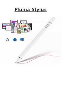 Lapiz Optico Universal Pluma Stylus Celular Tablet Pc Pantalla Touch - Blanco - Ver 1