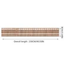 1pc Self-adhesive 3d Foam Baseboard Wallpaper Border Skirting Line Wall Sticker, Waterproof And Anti-collision Background Decor Strip - Black - View 5