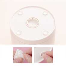 1pc White Multi-functional Rotating Storage Box For Desktop Office Supplies, Makeup Brushes And Lipsticks Organization - White - View 6