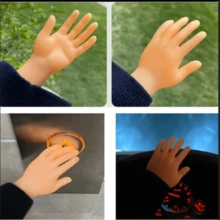 10pcs Tiny Hands Finger Little Finger Puppets Mini Finger Hands Miniature Small Hands - Apricot - View 5