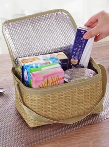 1 pieza Bolsa térmica portátil - Caqui - Ver 3