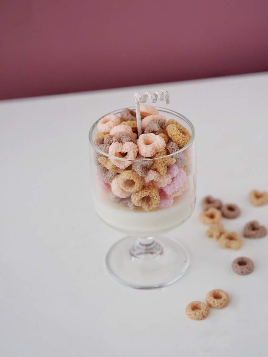 1pc Silicone Cereal Candle Molds Star Heart Wax Rings Lucky Charms