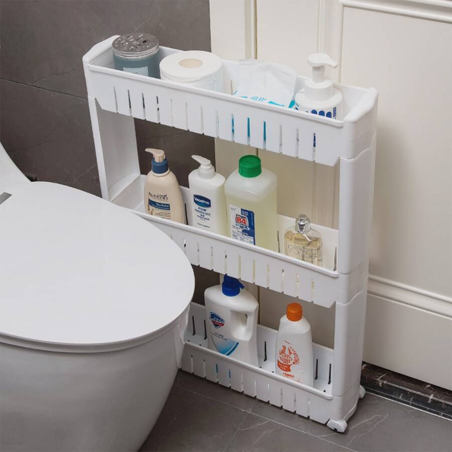 1入組三明治收納架,浴室儲物架,廚房,客廳冰箱