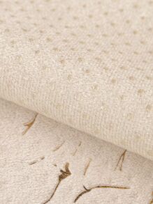 1pc Jacquard Chenille Sofa Cover/couch Slipcover With Golden Border For Seat, Backrest And Armrest All Seasons Universal - Beige - View 9