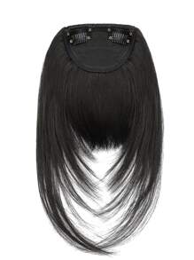 Tóc giả mái bằng tổng hợp có mái thẳng, lụa chịu nhiệt và chịu được nhiệt độ cao, thích hợp để đội hằng ngày và dự tiệc - màu đen - Xem 8