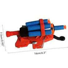 儿童腕式发射器、软泡沫盘、吸盘、蛛网发射、粘墙、软镖枪玩具 - 彩色 - 查看 6