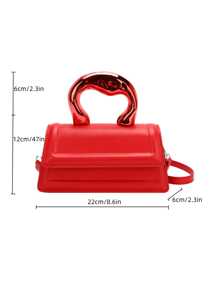 DareSee Sac à bandoulière carré imperméable, léger, portable, classique, décontracté, minimaliste, personnalisé, rouge, pour adolescentes, femmes, étudiantes, enseignantes, débutants et employés de bureau. Parfait pour le bureau, le travail, les affaires, les trajets. Idéal pour l'automne, Noël, l'hiver et les cadeaux de Noël