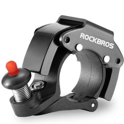 ROCKBROS Bike Bells Hidden MTB Bells Bicycle Bells For 22.2mm Handlebars, More Than 100dB, Clear & Long Sound Ringer, Mountain Bike, Scooter, Youth Bike