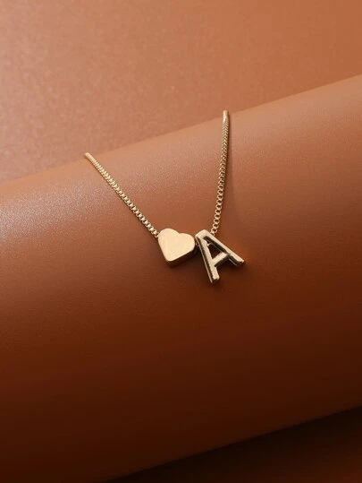 1只新款復古極簡風格金色字母和心形吊墜女式腳鏈,適用於海灘度假、訂婚和派對禮物