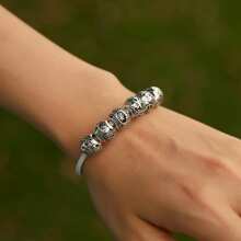 WOSTU 1 Pieza Colgante De Dijes Vintage De Letras A A Z, Colección De 26 Letras De Plata Esterlina 925 Para Pulsera O Brazalete De Plata Esterlina, Joyería Fina De Regalo