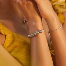 WOSTU 1 Pieza Colgante De Dijes Vintage De Letras A A Z, Colección De 26 Letras De Plata Esterlina 925 Para Pulsera O Brazalete De Plata Esterlina, Joyería Fina De Regalo