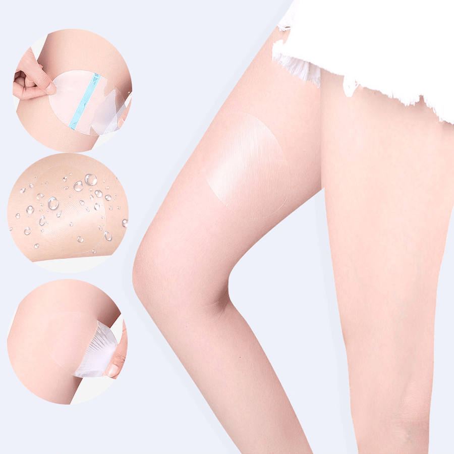 Anti-Chafing Thigh Pads - 5 Pack Transparent Waterproof Stickers For Running & Sports (Men & Women)