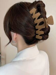 3 件装女士简约风格空心塑料发夹，非常适合日常使用休闲爪夹发夹发夹发钳发夹接发夹 - 彩色 - 查看 7