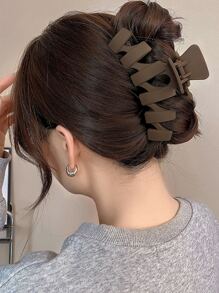 3 件装女士简约风格空心塑料发夹，非常适合日常使用休闲爪夹发夹发夹发钳发夹接发夹 - 彩色 - 查看 5