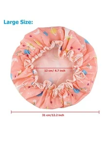 1 件雙層防水浴帽 - 綠色 - 查看 3