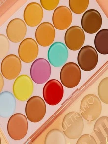 Paleta de Corrector Cobertura Total para Maquillaje 24 Colores Contorno - Multicolor - Ver 4