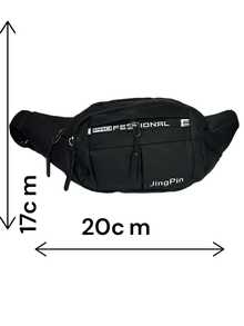 cangurera caballero, color negro de - Negro - Ver 4